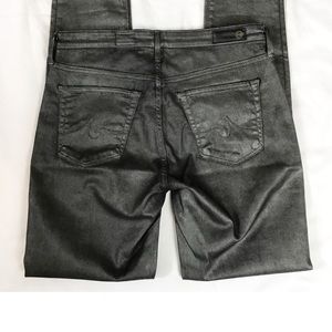 AG Leatherette Legging Ankle Super Skinny Jeans 27